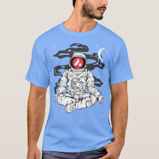 Astronaut Yoga Avalanche AVAX Coin To The Moon Cry T Shirt