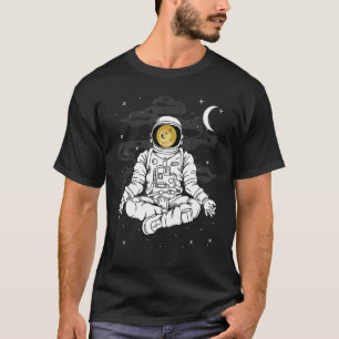 Astronaut Yoga Dogecoin Doge Coin to Måne Cryp T Shirt