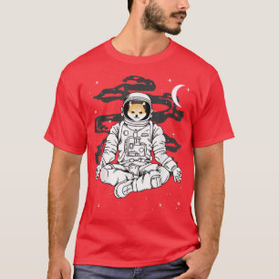 Astronaut Yoga Dogelon Mars ELON Coin to Måne T Shirt