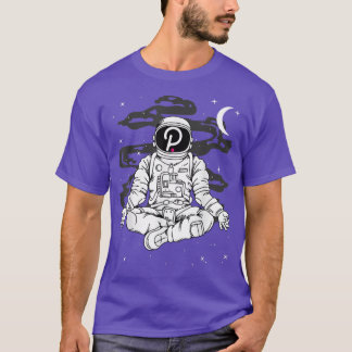 Astronaut Yoga Polkadot DOT Coin to Måne Crypt T Shirt