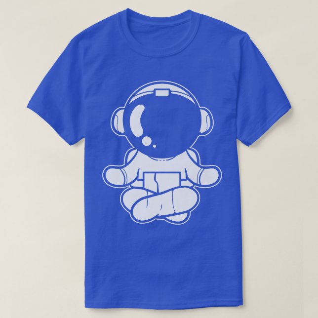 Astronaut Yoga Spaceman T Shirt (Design framsida)