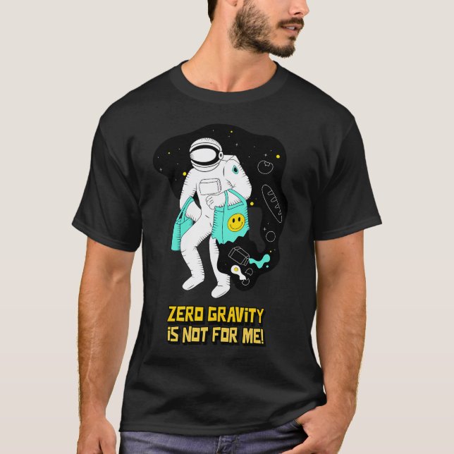 Astronaut Zero Gravity T Shirt (Framsida)