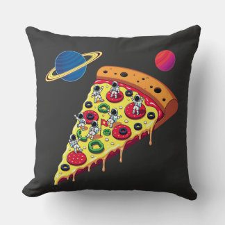 Astronautas montando una pizza en el espacio kudde