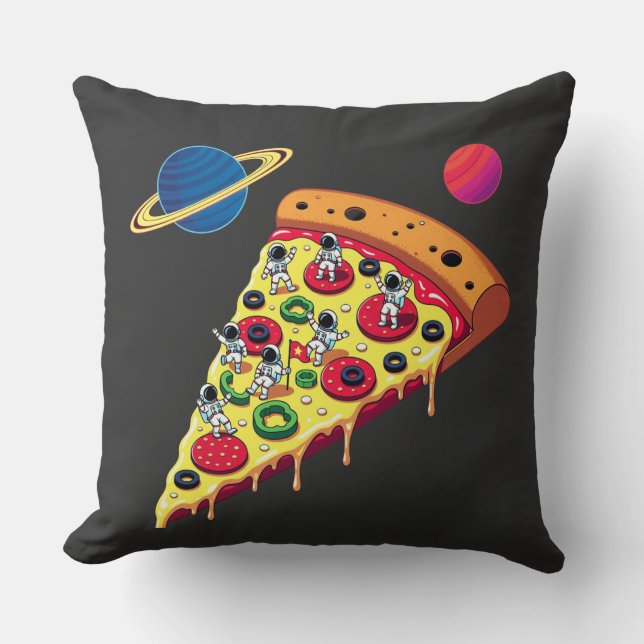 Astronautas montando una pizza en el espacio kudde (Framsida)