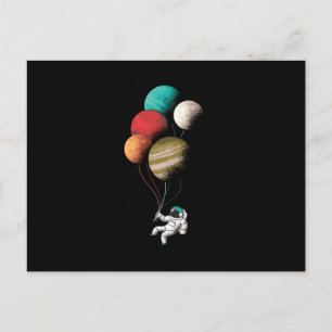 Astronautballonger Vykort