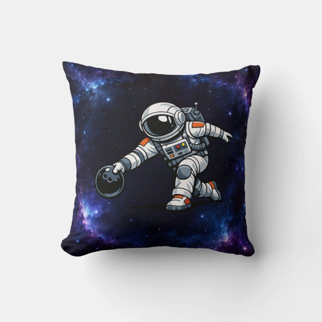 Astronautbowling Kudde (Framsida)