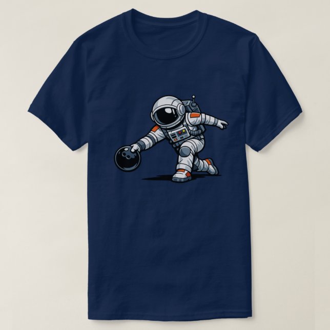 Astronautbowling T Shirt (Design framsida)