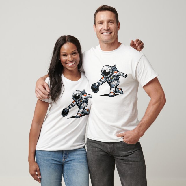 Astronautbowling T Shirt (Unisex)