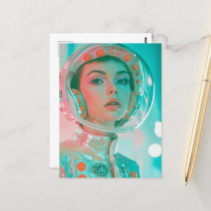 Astronautdamen Vykort