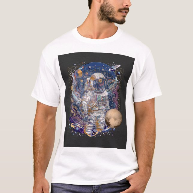 Astronautdesign. T Shirt (Framsida)