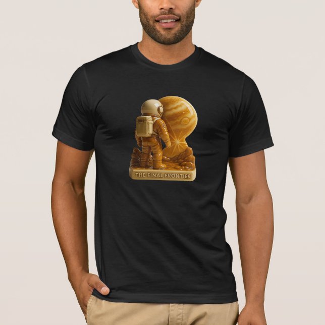Astronaute Planète Jupiter T Shirt (Framsida)