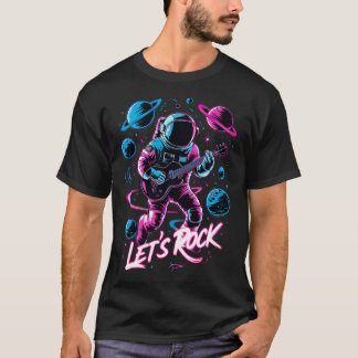 Astronauten Låt oss Sten T Shirt