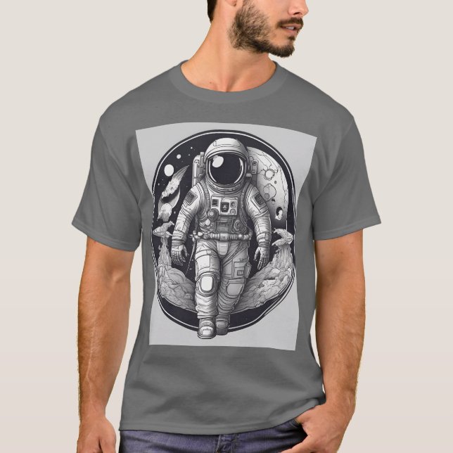 astronauten t shirt (Framsida)