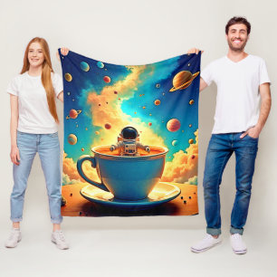 Astronautens Coffee Cosmos Resa Fleecefilt