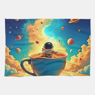 Astronautens Coffee Cosmos Resa Kökshandduk