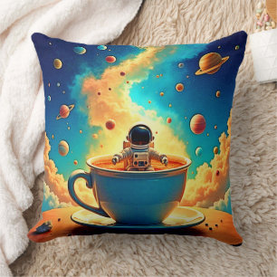 Astronautens Coffee Cosmos Resa Kudde