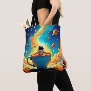 Astronautens Coffee Cosmos Resa Tygkasse