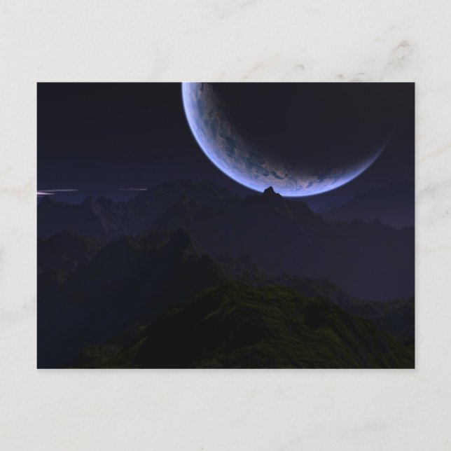 Astronautens dröm vykort (Framsida)