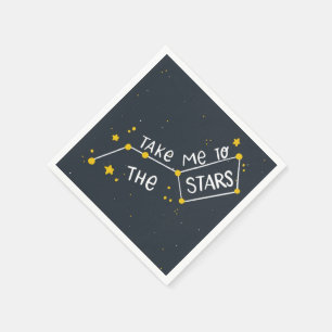 Astronautens födelsedag Napkins Pappersservett