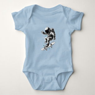 Astronautens kosmetiska skateboard Äventyr T Shirt