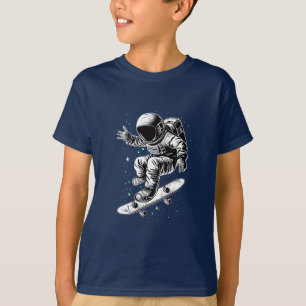 Astronautens kosmetiska skateboard Äventyr T Shirt