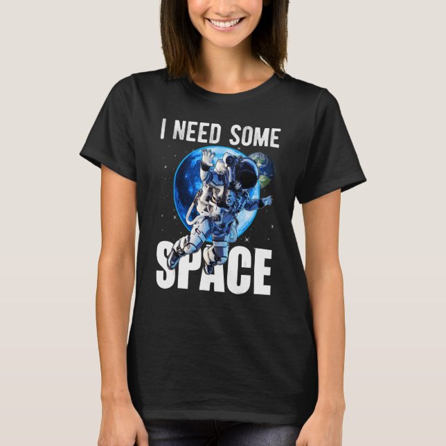 Astronauter citerar Coola Space Science Planets Ki T Shirt (Framsida)