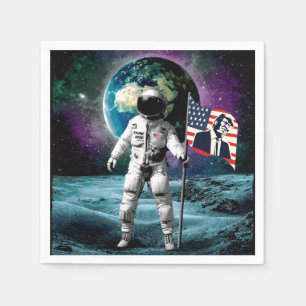 Astronauter för Trump 2024-inbjudan Pappersservett