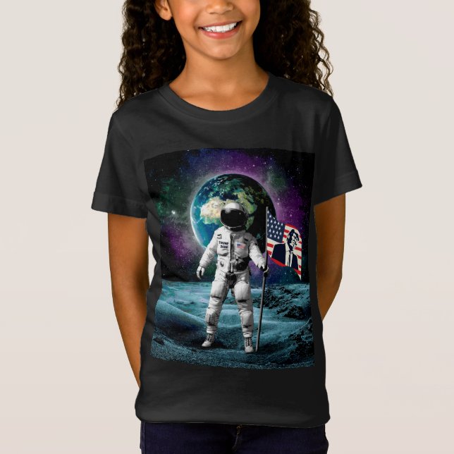 Astronauter för Trump 2024-inbjudan T Shirt (Framsida)