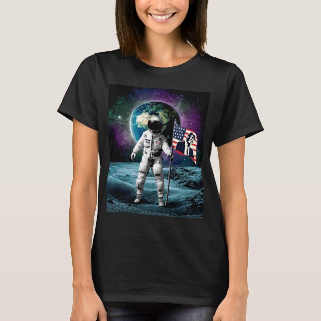 Astronauter för Trump 2024-inbjudan T Shirt (Framsida)
