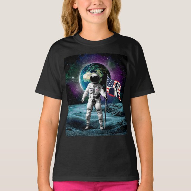 Astronauter för Trump 2024-inbjudan T Shirt (Framsida)