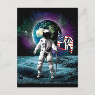 Astronauter för Trump 2024-inbjudan Vykort