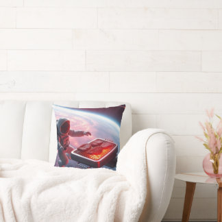 Astronauter Frying Chicken i rymden - funny & Uniq Kudde