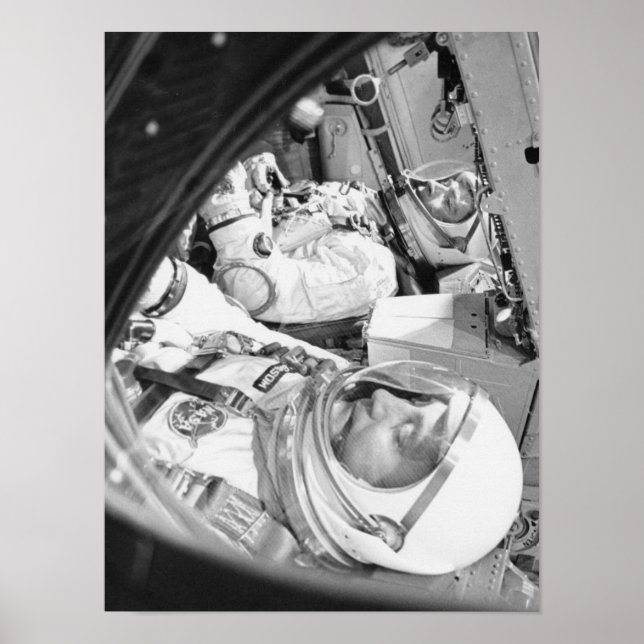Astronauter i Gemini 3 Poster (Framsidan)