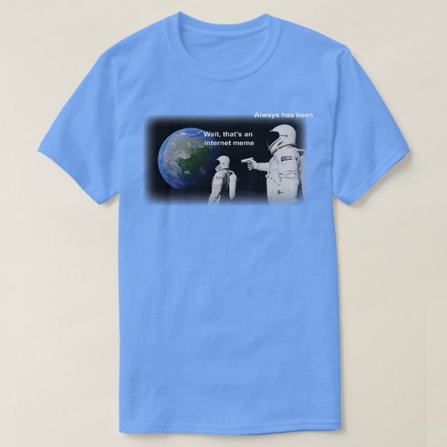 Astronauter i rymdmeme t shirt (Design framsida)