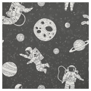 Astronauter i svart och vitt rymden tyg