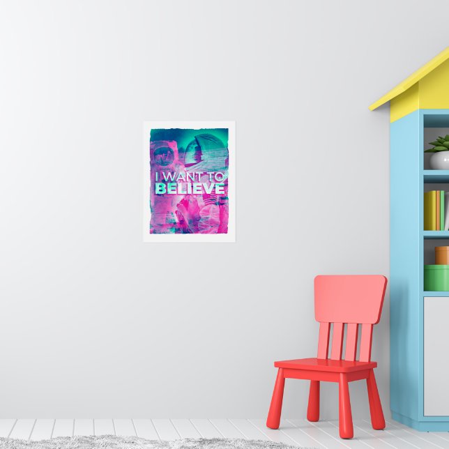 Astronauter jag vill tro poster (Barnkammare 1)