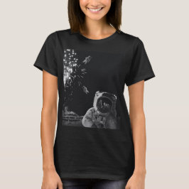 Astronauter - nytt års Fireworks T Shirt