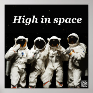 Astronauters utslag innan de går till rymden poster