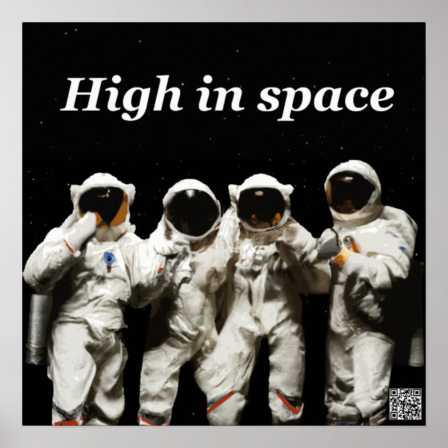 Astronauters utslag innan de går till rymden poster (Framsidan)