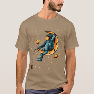 Astronautfiske efter stjärnorna Shirt - Lönnrymd T T Shirt