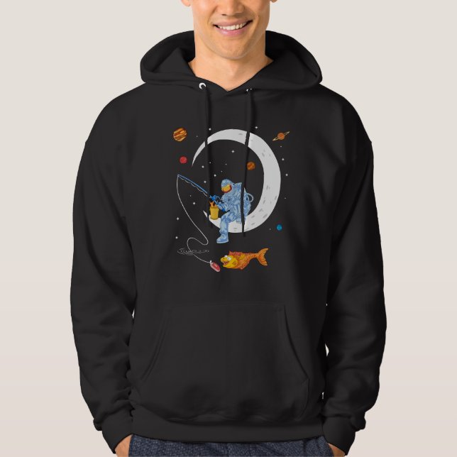 Astronautfiske Hoodie (Framsida)
