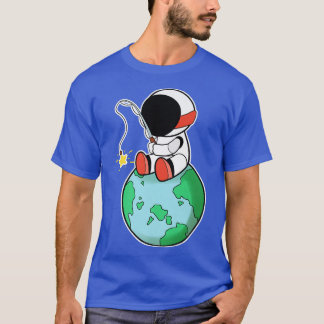 Astronautfiske på jorden t shirt
