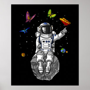 Astronautfjärilar Poster