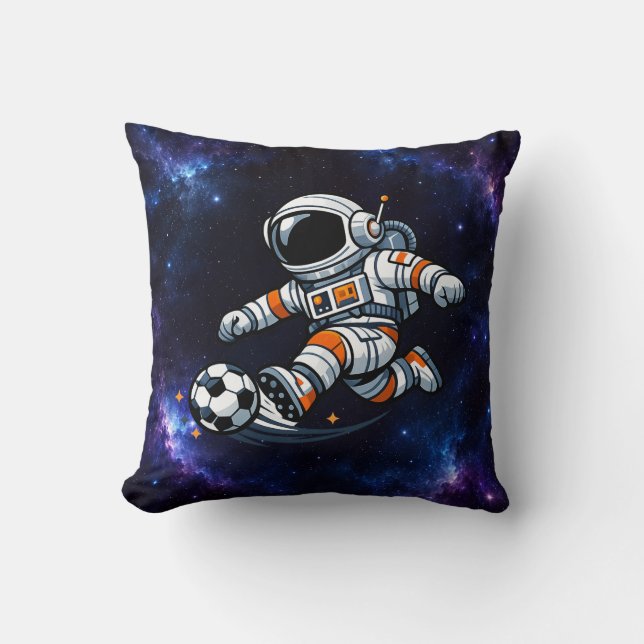 Astronautfotboll Kudde (Framsida)