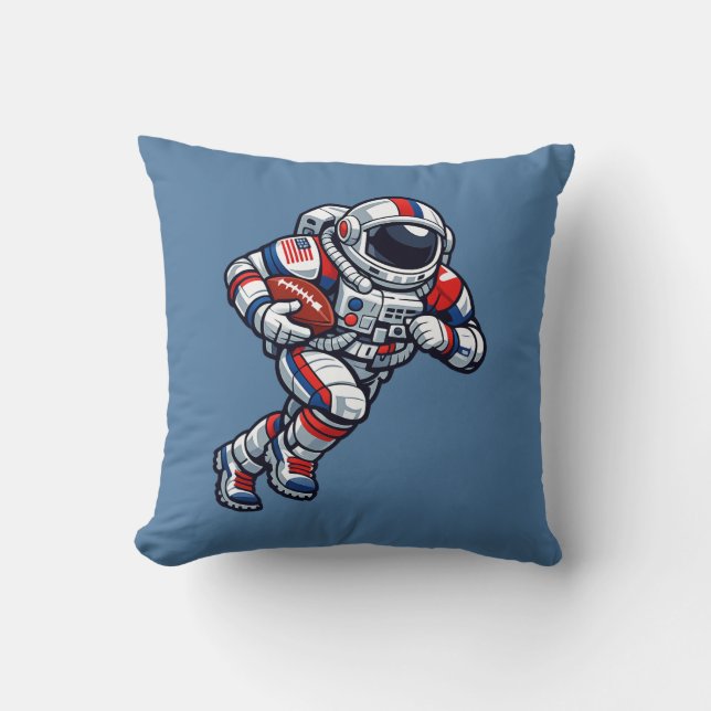 Astronautfotboll Kudde (Framsida)