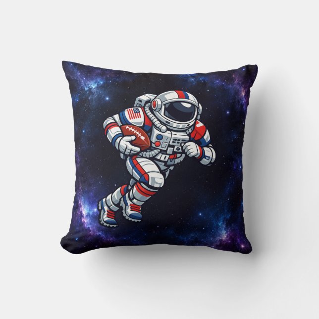 Astronautfotboll Kudde (Framsida)
