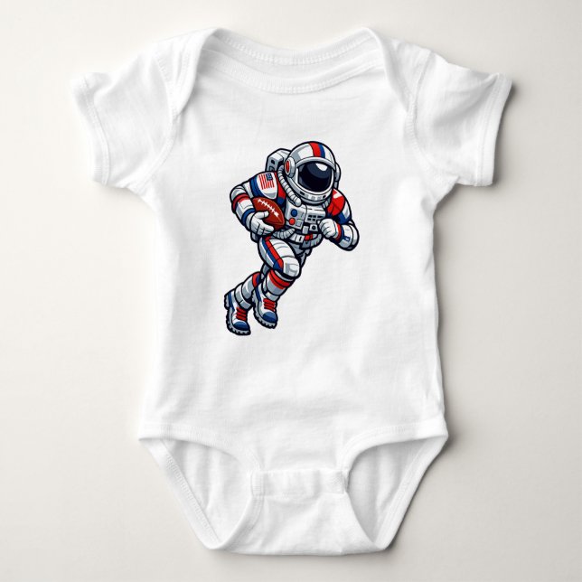 Astronautfotboll T Shirt (Framsida)