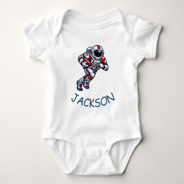 Astronautfotboll T Shirt (Framsida)