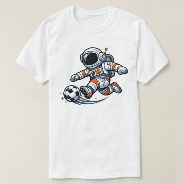 Astronautfotboll T Shirt (Design framsida)