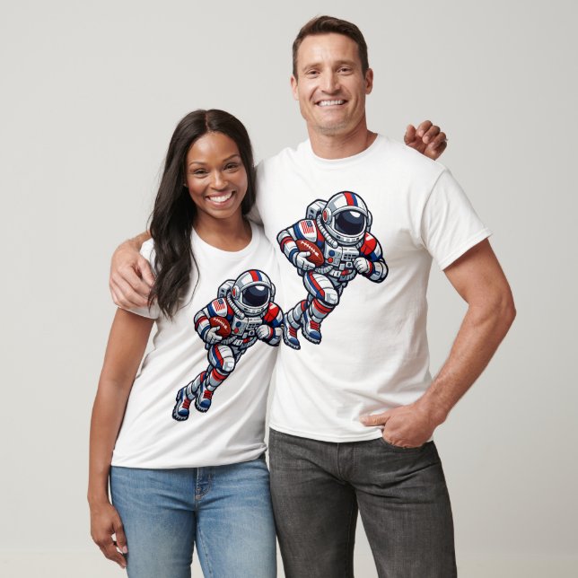 Astronautfotboll T Shirt (Unisex)